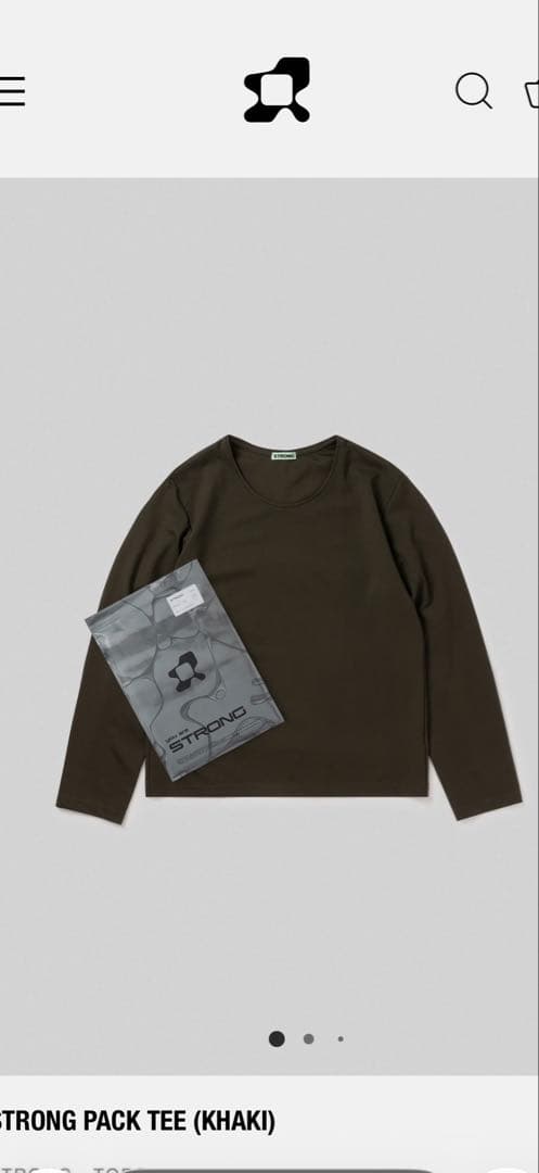 STRONG PACK TEE (カーキ)