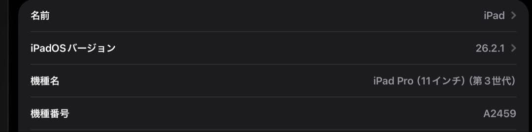 iPad pro 11 第3世代　512GB Apple pencil付
