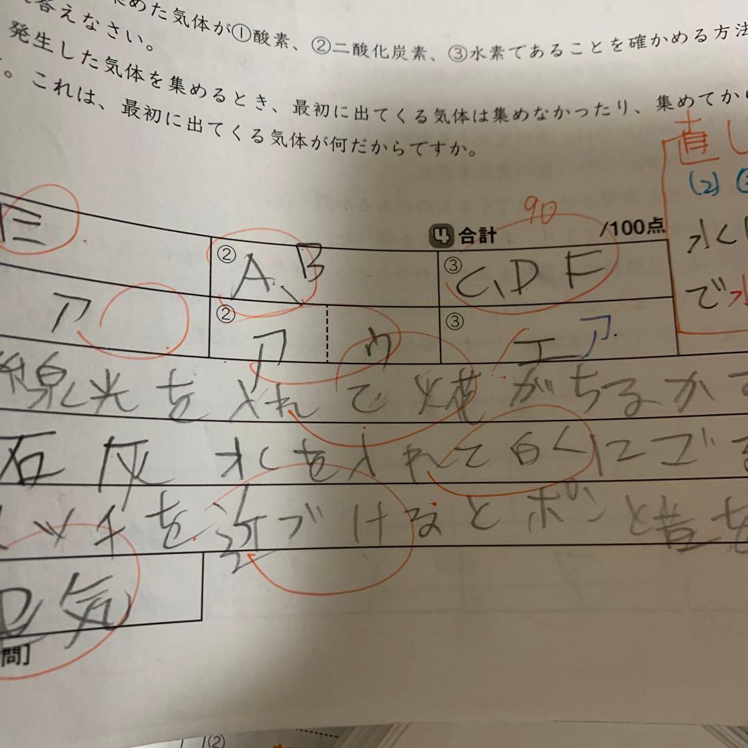 SAPIX6年理科デイリーウィークリー春期GS夏期資料コアプラス記述の総復習他