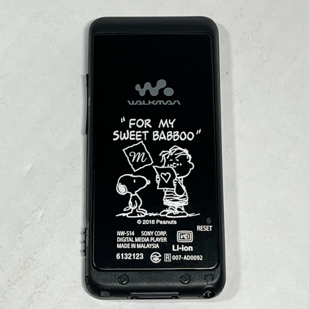 未使用 NW-S14K SPFF 8GB ブラック スピーカー付き SNOOPY