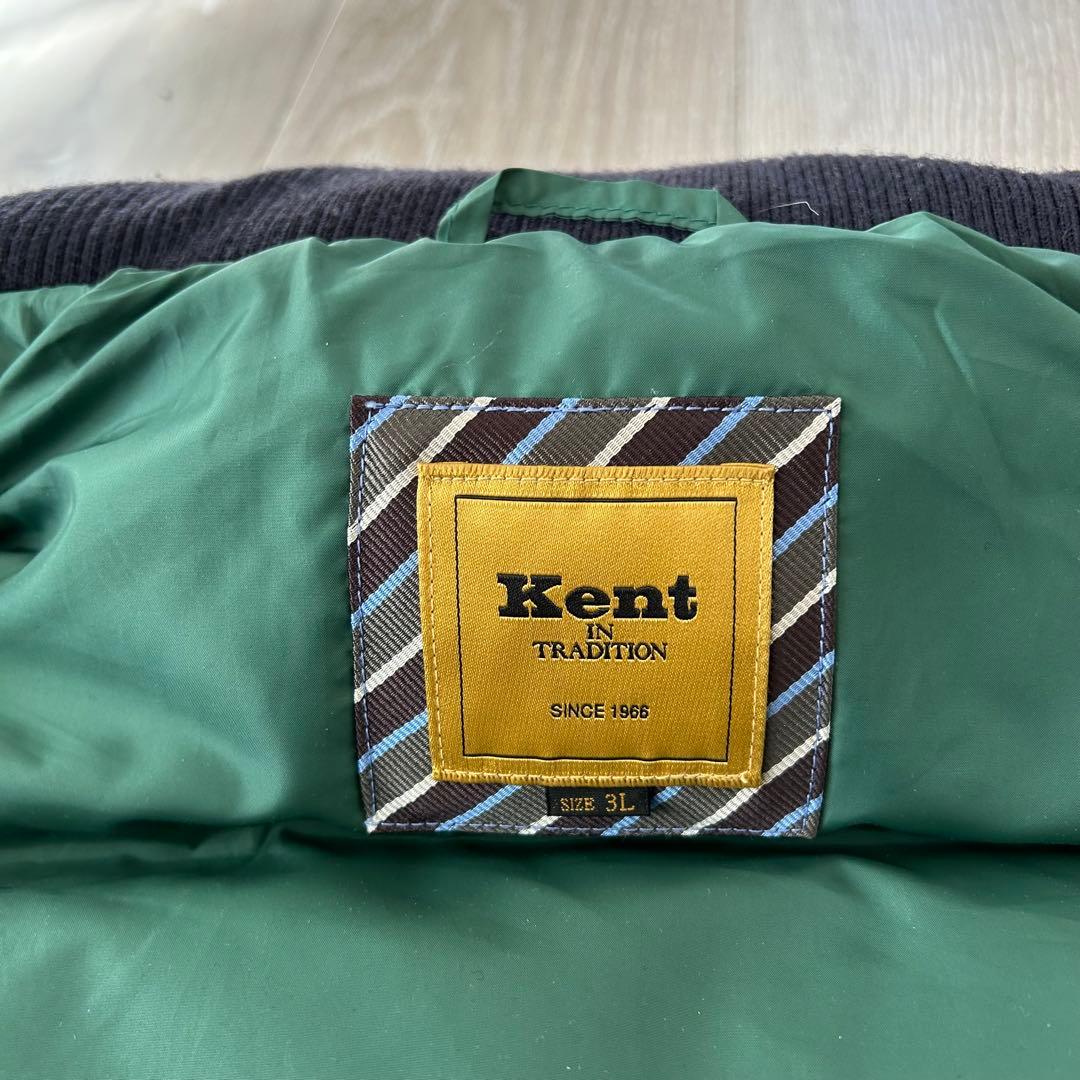 KENT HARRIS TWEED ダウンベスト 3L グレー チンストラップ
