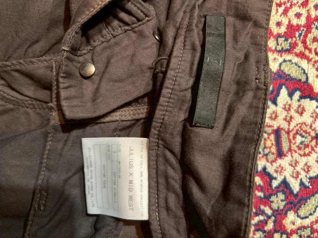 パンツ julius 09aw archive cargopants