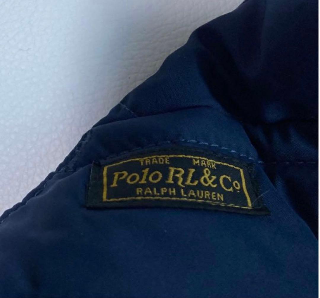 【美品】ポロ ラルフローレン ダウンベスト ポニー刺繍 ネイビー 2way