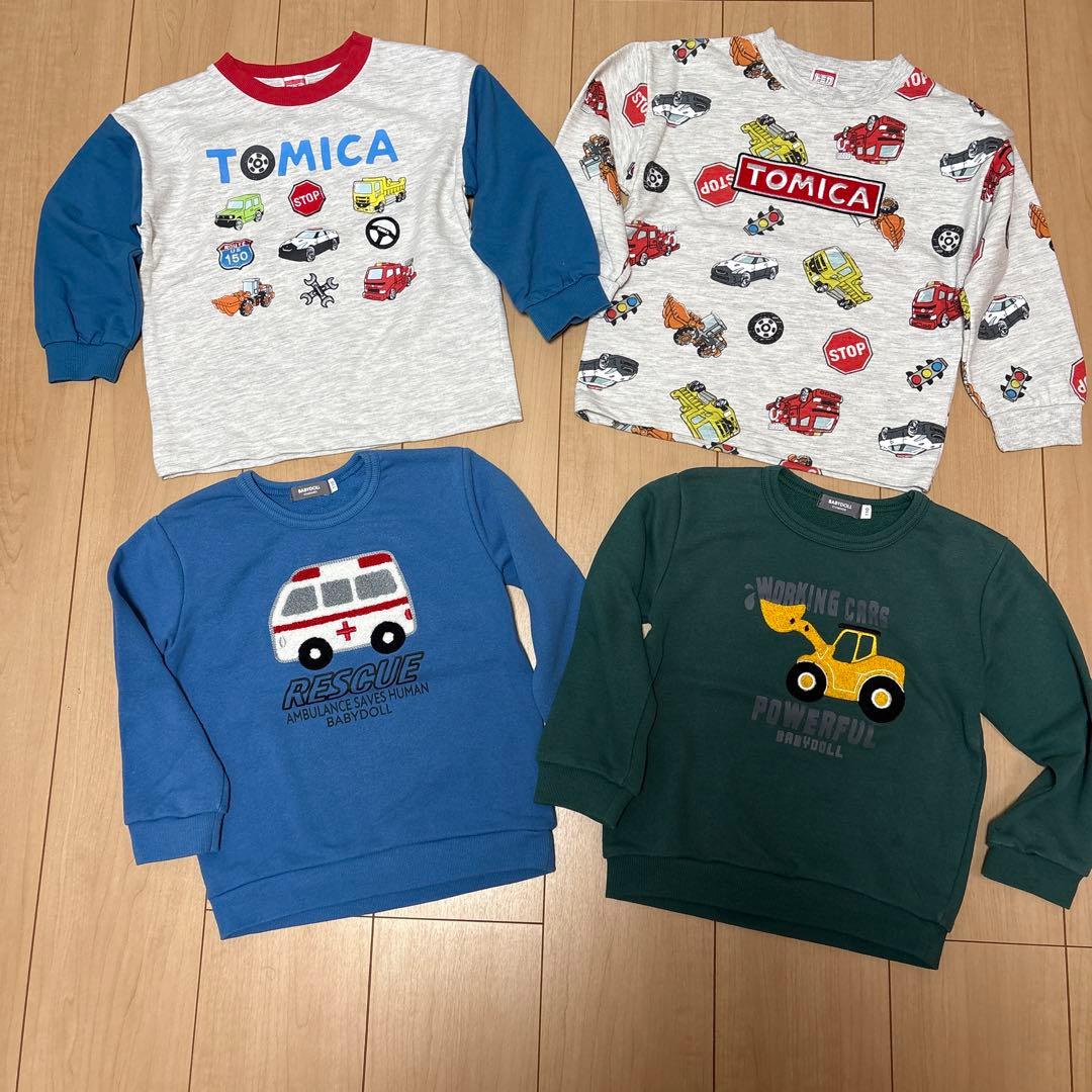 男の子110サイズまとめ売り。トレーナー19＆レギンス12＆訳あり5＆おまけ付き