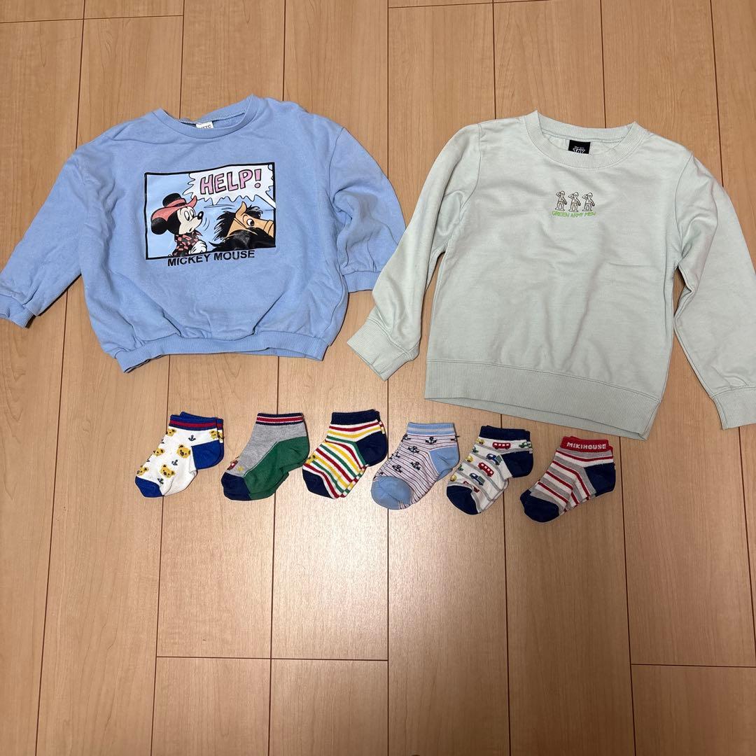 男の子110サイズまとめ売り。トレーナー19＆レギンス12＆訳あり5＆おまけ付き