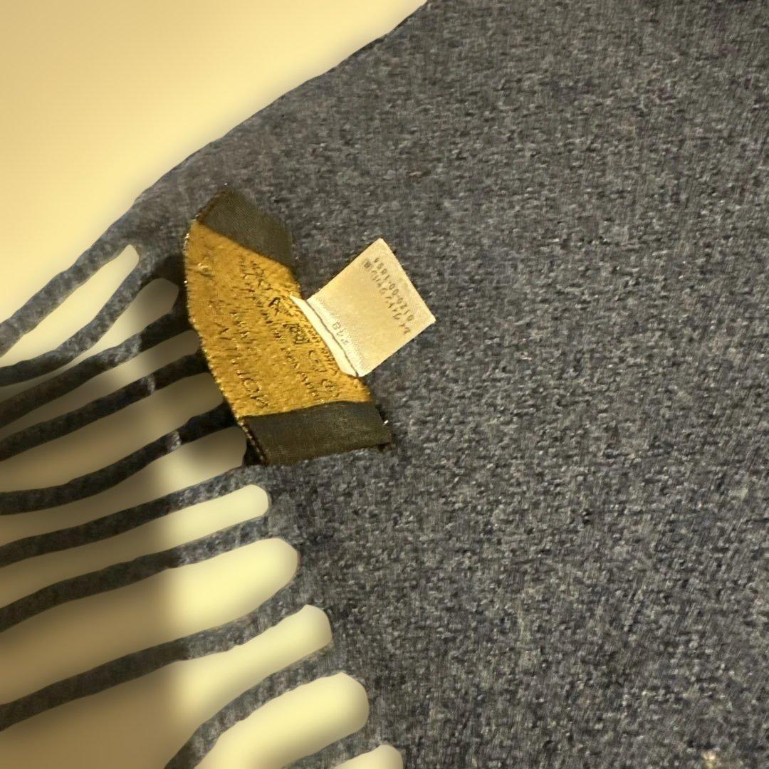 ルイヴィトン　マフラー　グラデーション　ネイビー　グレー系　暖かいです　箱付き