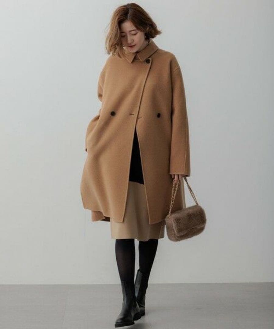 新品　滝沢眞規子さん着用 Oggi1月MANTECOPure リバーコート