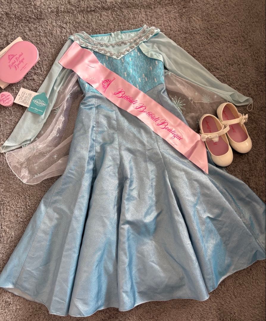 1度着用 極美品 ビビディバビディブティック レア エルサ ドレス シューズ
