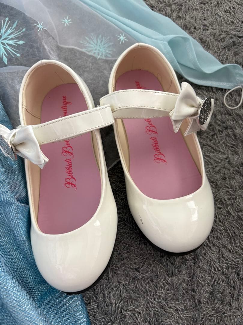 1度着用 極美品 ビビディバビディブティック レア エルサ ドレス シューズ