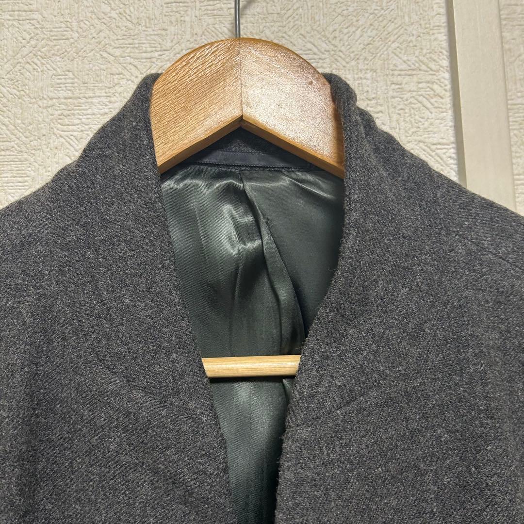 【美品】アルマーニ　コレツィオーニ　チェスターコート　グレー　Mサイズ