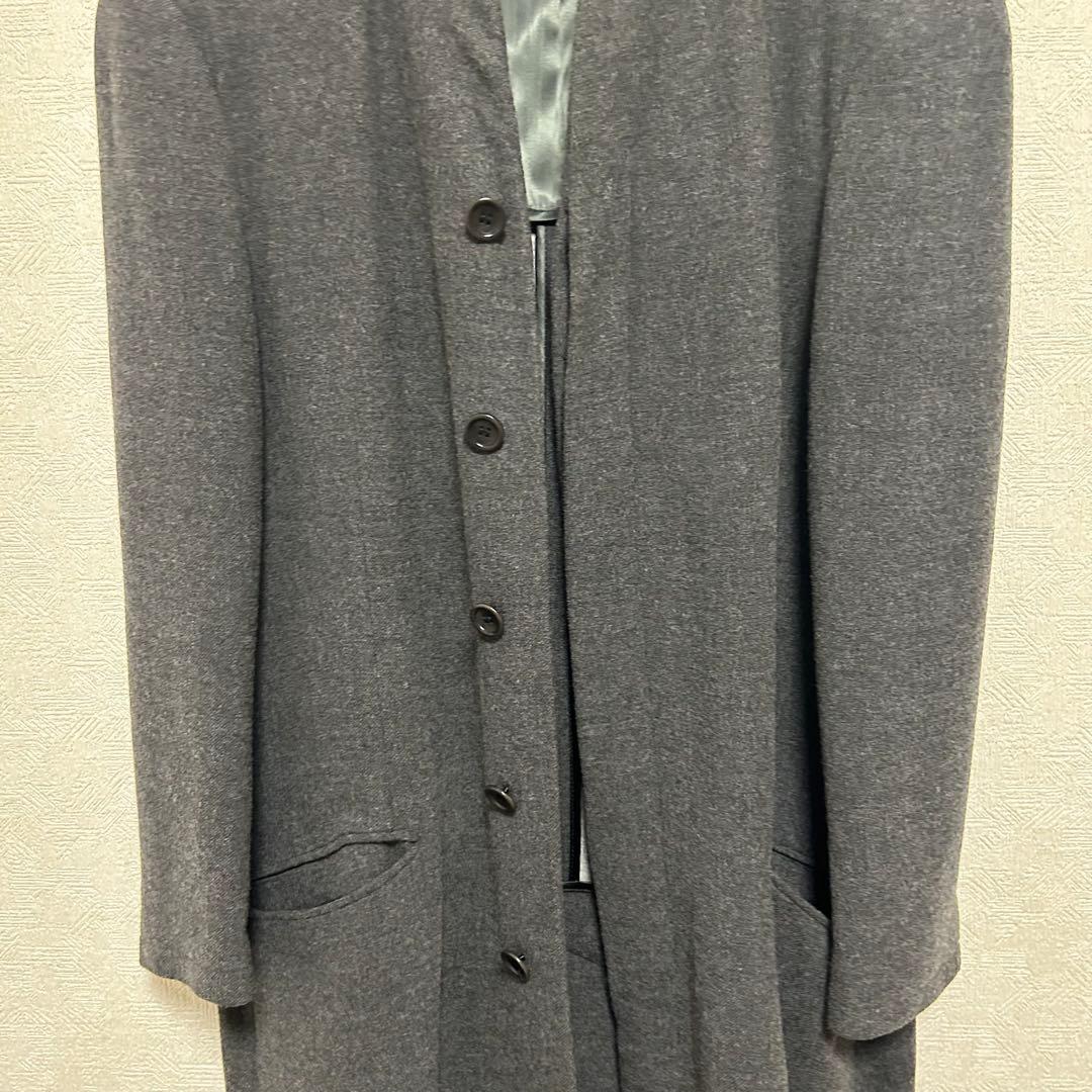 【美品】アルマーニ　コレツィオーニ　チェスターコート　グレー　Mサイズ