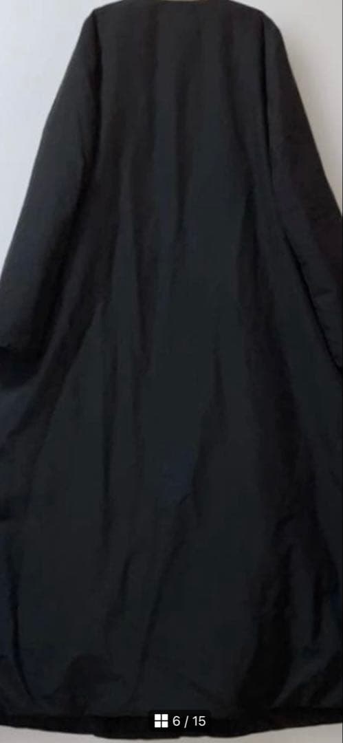 フェリシモ　アンドマイラ　ロングダウンコート　シンプルスキン　黒