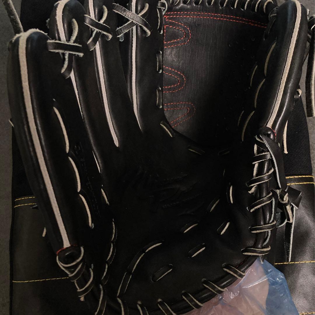 ミズノプロ キップ革 一般 大人用 硬式 左 投手 野球 グローブ グラブ 良品