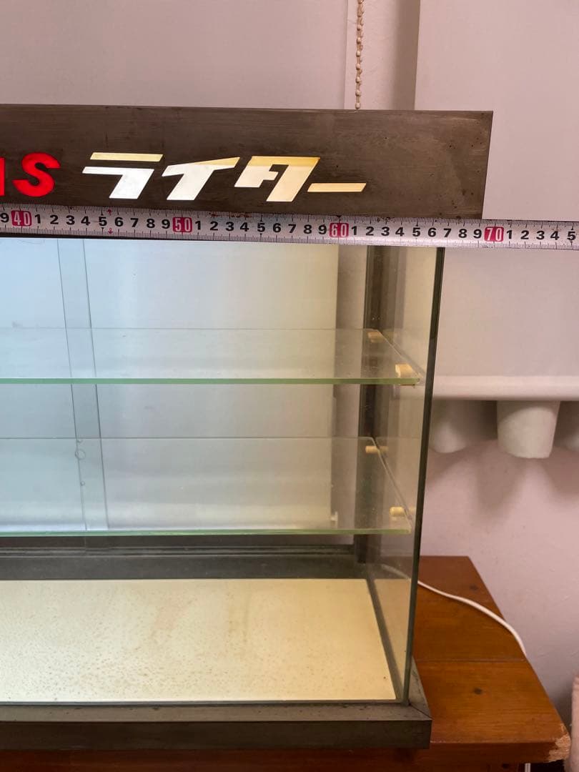 タッチタッチ　レトロ　引き取り　手渡し　クラウンガスライター　ガラスケース