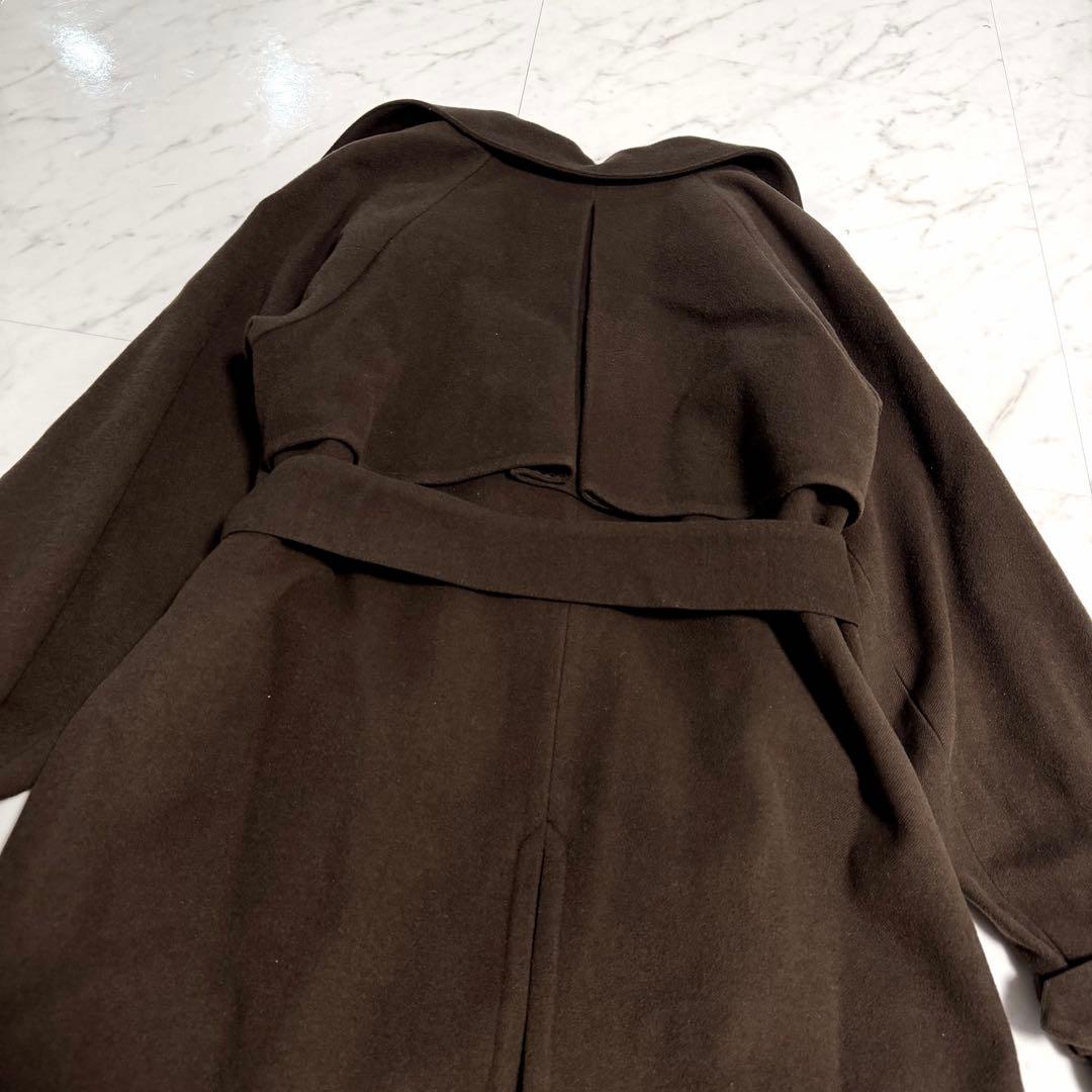 完売品✨アニュアンス ウールトレンチコート ベルテッド 美シルエット ロング丈