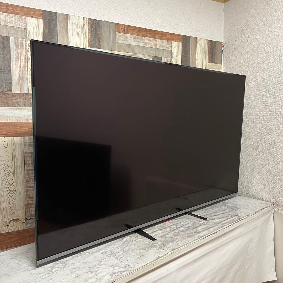 即日受渡❣️全国送料込SUNRISE65型4Kフレームレス液晶テレビWチューナ