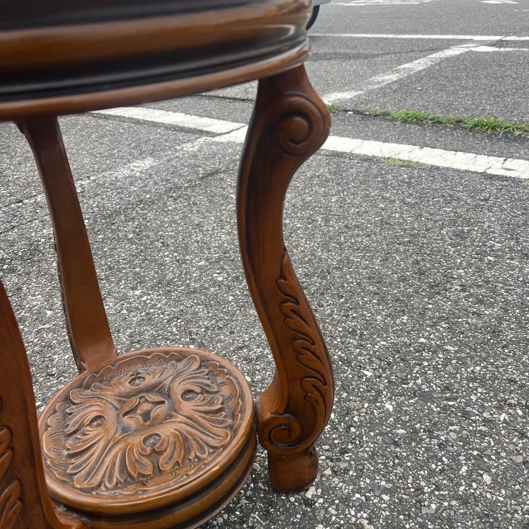 ガリンベルティ社　大理石　花台　イタリア製　サイドテーブル　アンティーク　猫脚