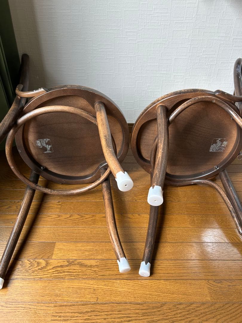 TON ベントウッドチェア　2脚セット(1脚難あり)