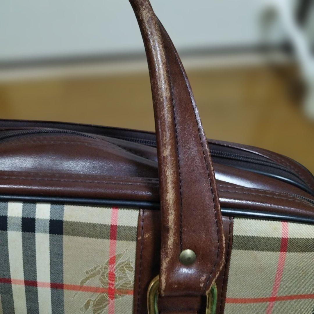 9*様 バーバリー　ボストンバッグ　オールド