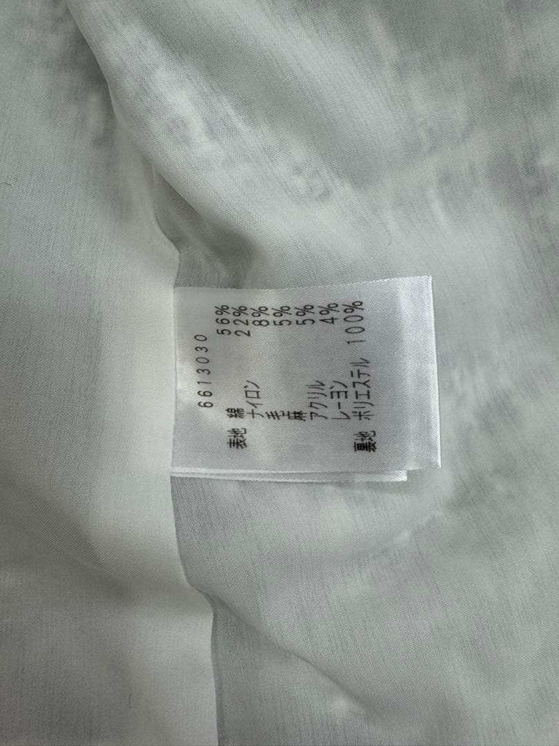 Rene ノーカラー ツイード　ジャケット　サイズ34