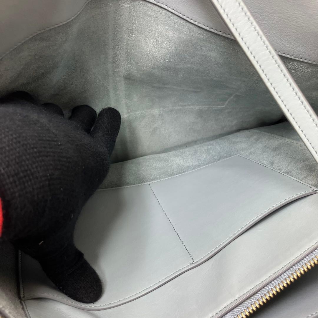 希少✨セリーヌ トリフォルド ミディアム 大容量 A4 3室 本革 トートバッグ