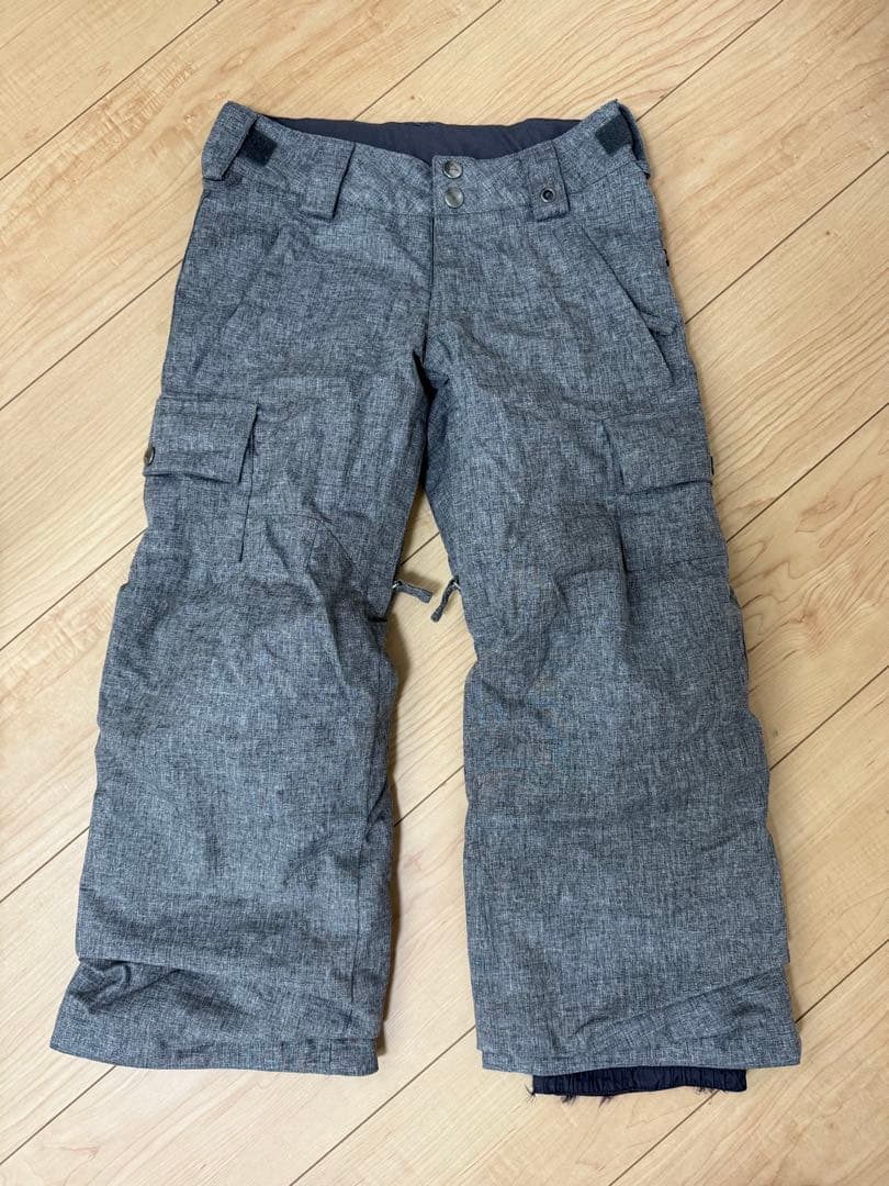 Burton チェック柄ジャケットとスノーボードパンツセット グローブ付き