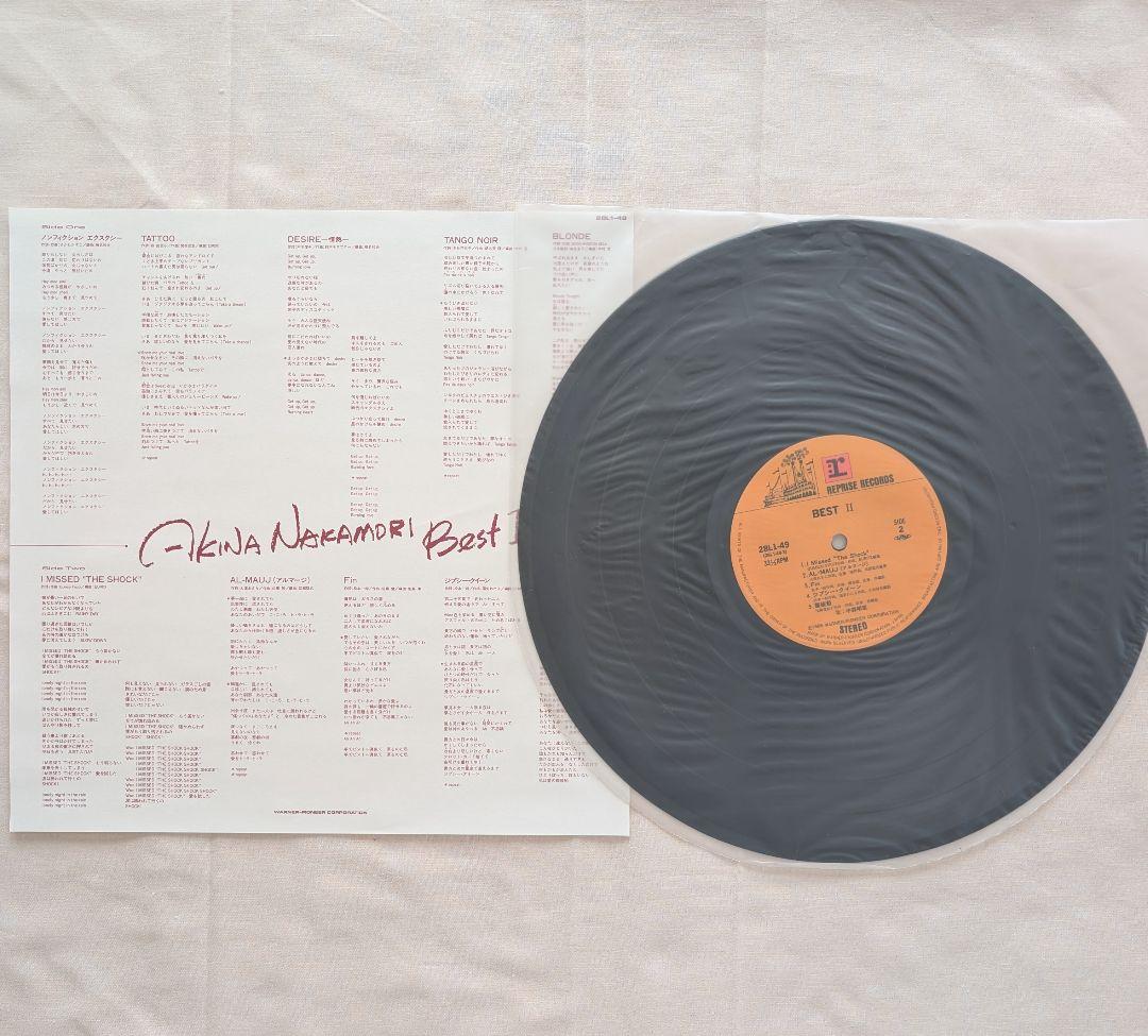◆専用◆中森明菜 LPレコード ベスト盤 BESTⅠ Ⅱ アルバム 邦楽アナログ