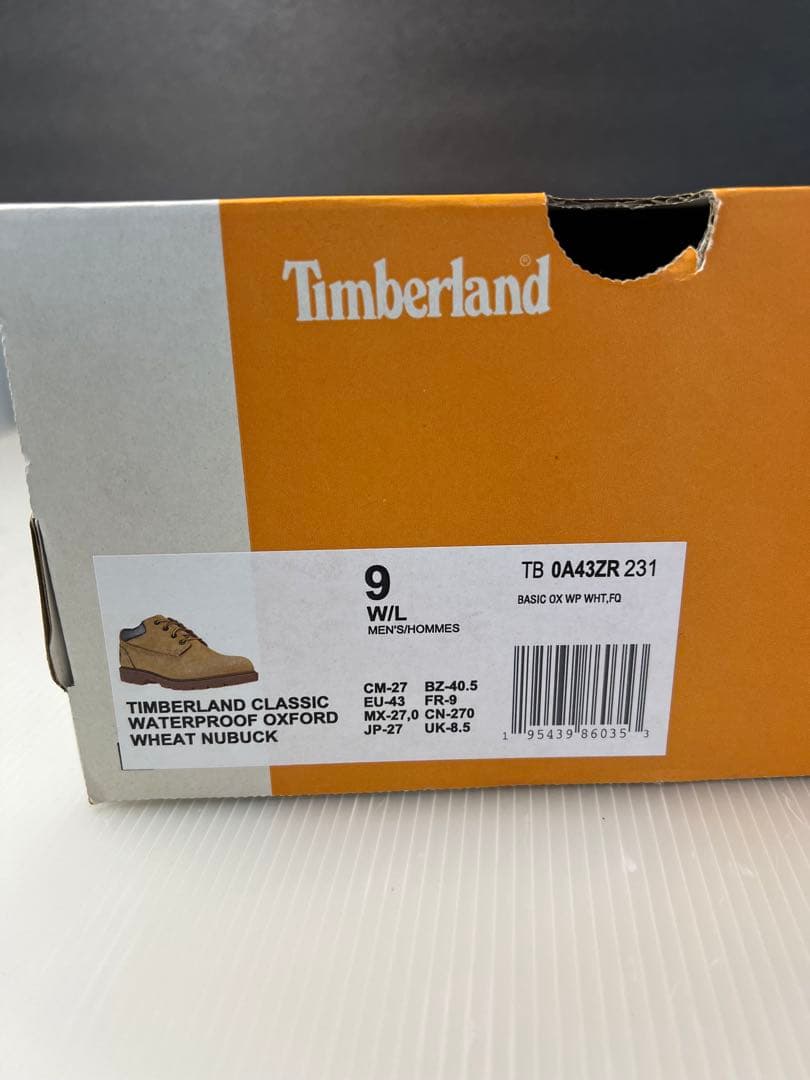 ティンバーランド　ウォータープルーフ　A43ZR ローカット