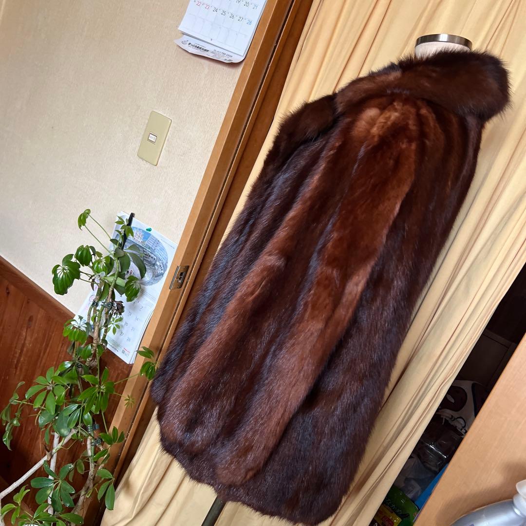 送料　ブラウンファー コート