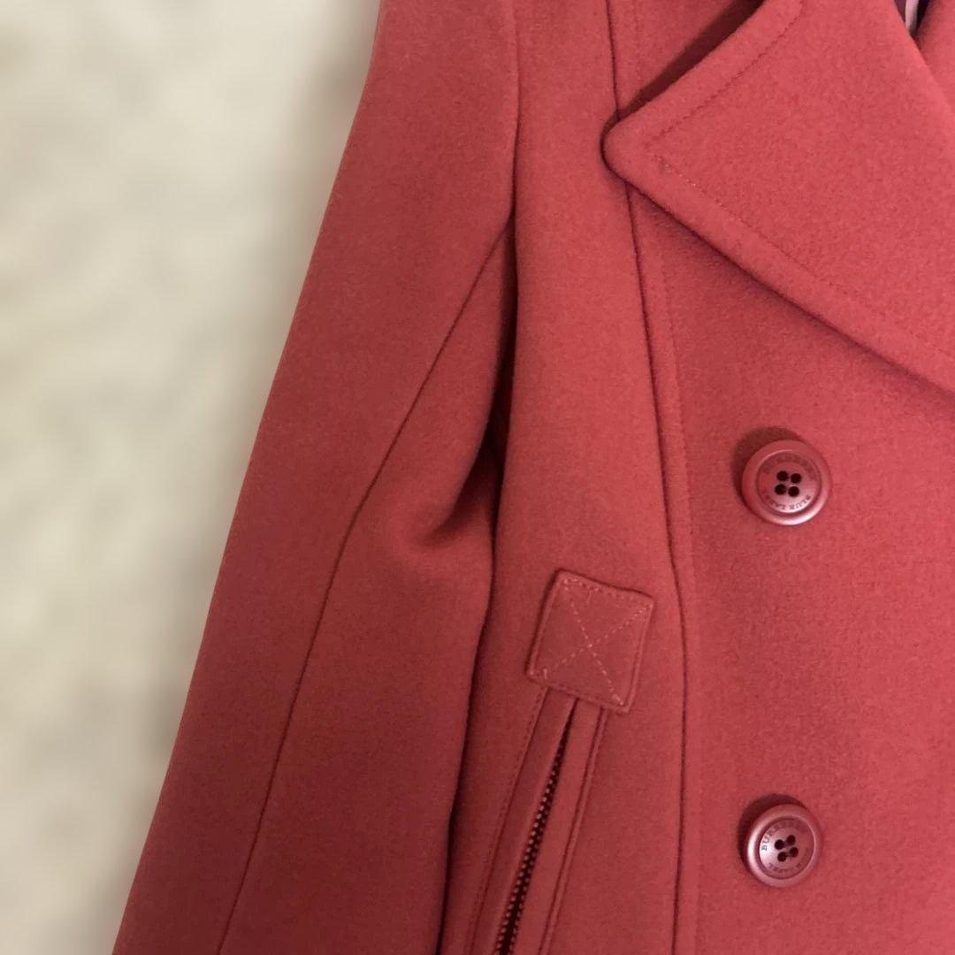 未使用級✨バーバリーブルーレーベル ピーコート ノバチェック　ピンク　ショート