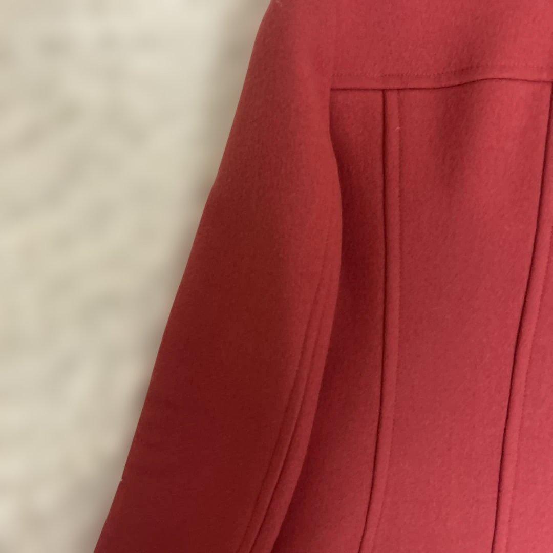 未使用級✨バーバリーブルーレーベル ピーコート ノバチェック　ピンク　ショート