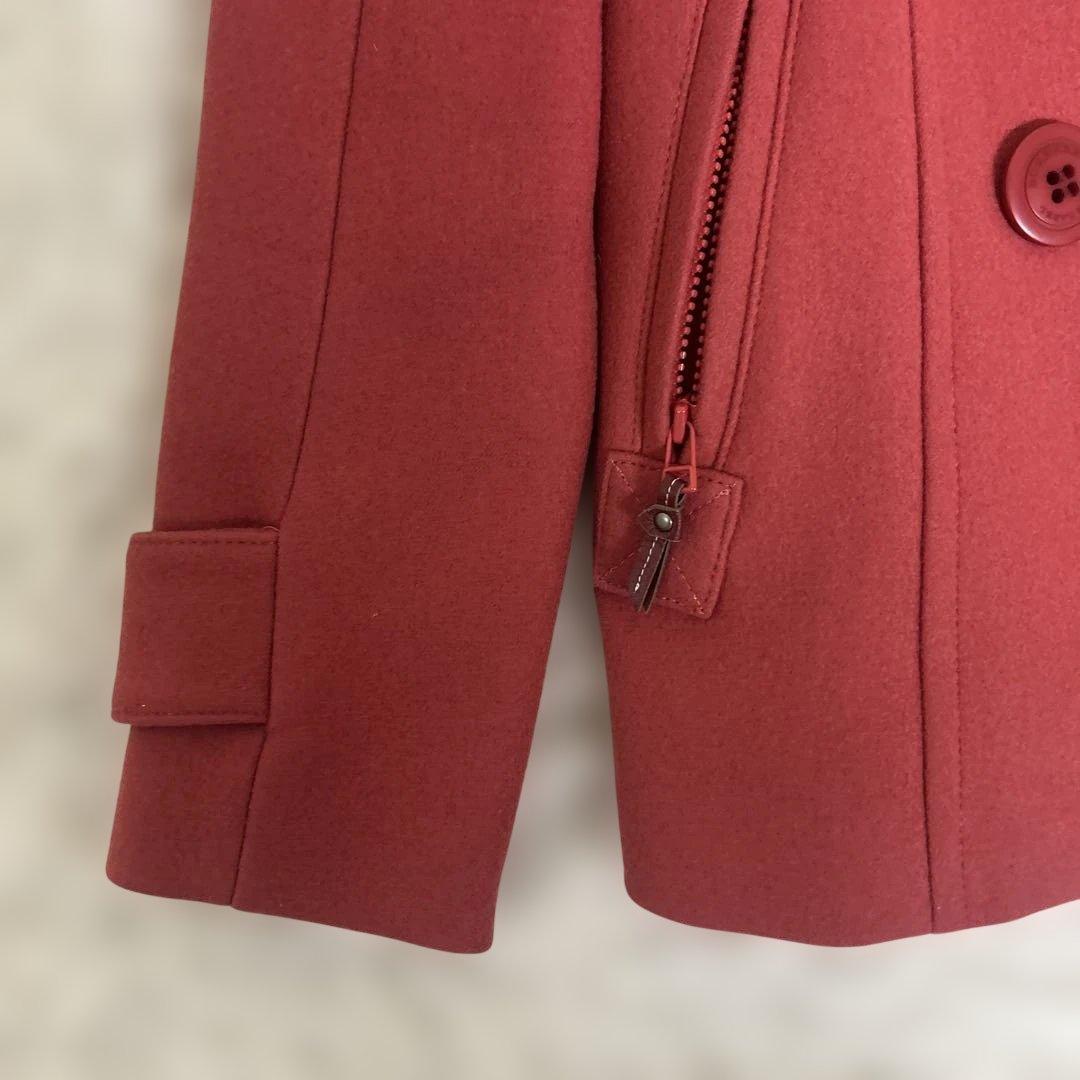 未使用級✨バーバリーブルーレーベル ピーコート ノバチェック　ピンク　ショート