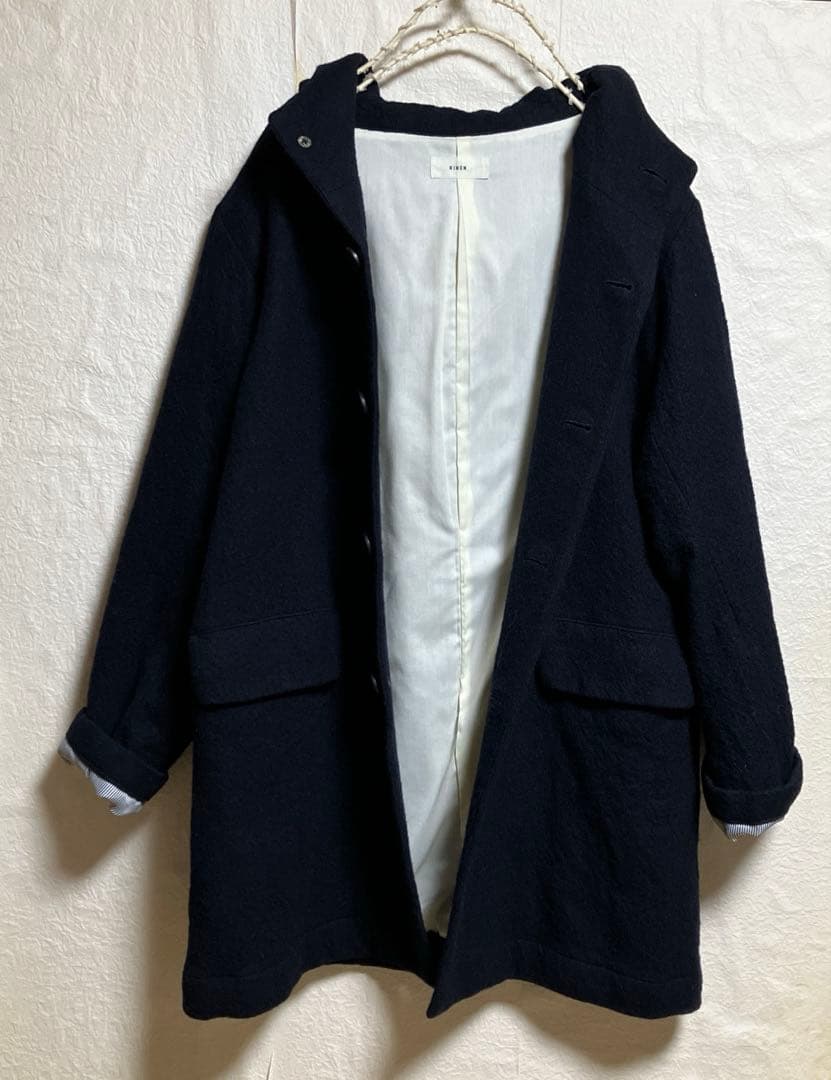 RINEN♡大人可愛いシンプルフード付きコート