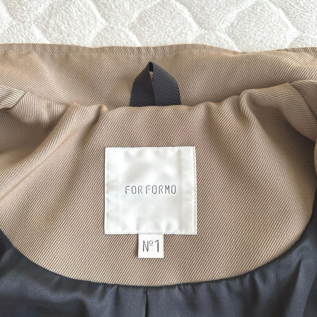 【美品】FORFORMO フォルフォルモ スタンドカラー フレア ウールコート