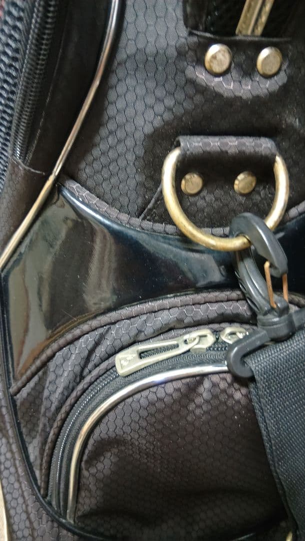 メンズ　キャディバッグ　ゴルフバッグ　ルコック　黒