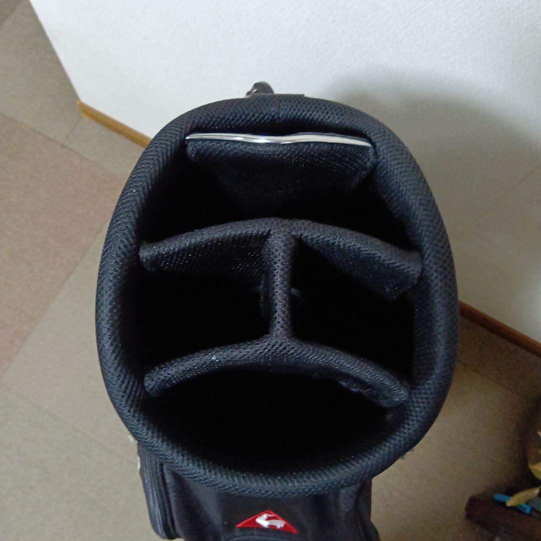 メンズ　キャディバッグ　ゴルフバッグ　ルコック　黒