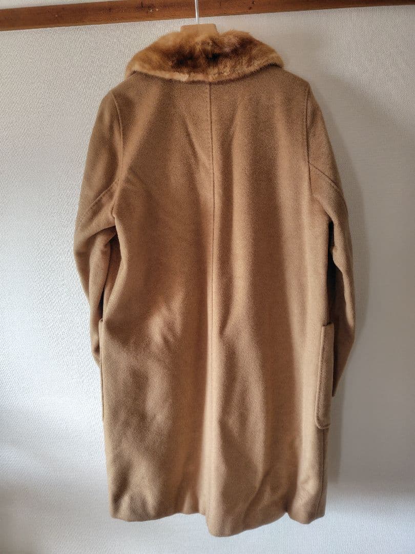 【Max Mara】マックスマーラ キャメル100%ミンクファー ロングコート