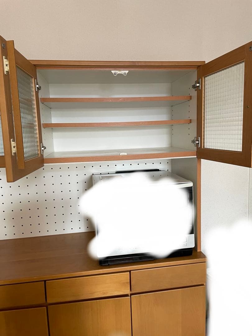 キッチンボード　食器棚　キッチン収納　カップボード　木製