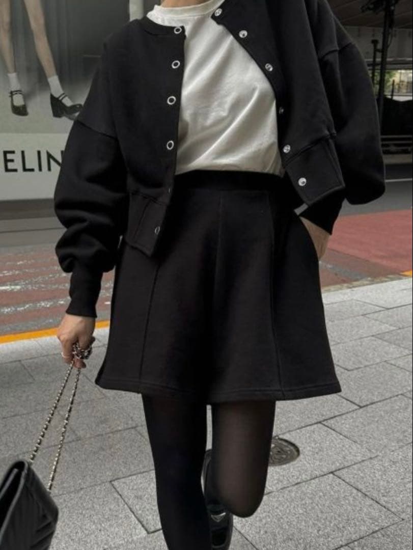 パンツ center seam relax sweat short willfully