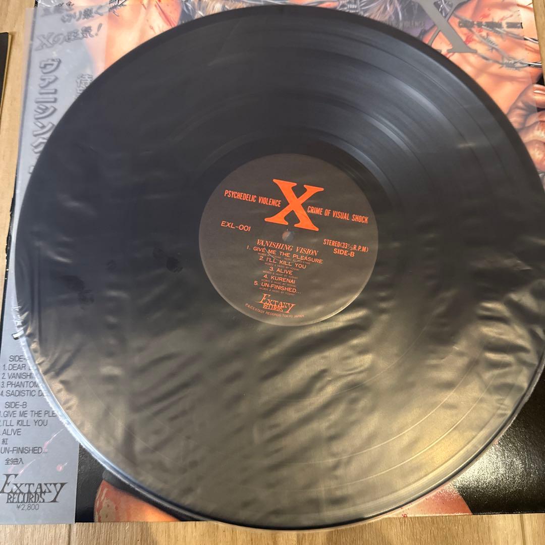 X 帯付 Vanishing Vision LP レコード XJAPAN