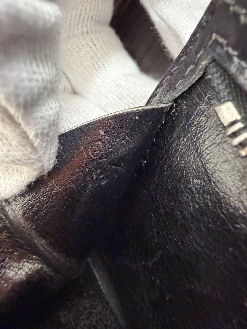 HERMES ベアン　コンパクト　ブラック 二つ折り財布