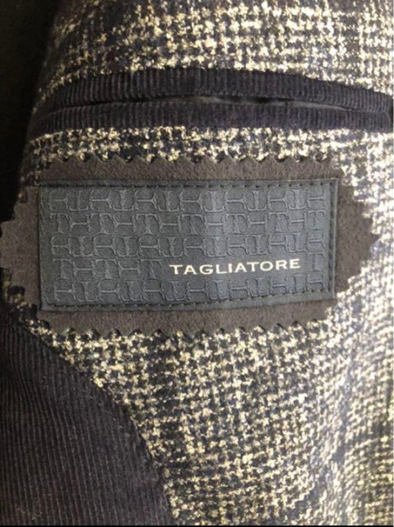 【秋冬】TAGLIATOREタリアトーレネイビーウィンドウペンジャケット48