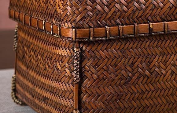 竹製収納ボックス 蓋付き 小物入れ　茶道＊お菓子入れ