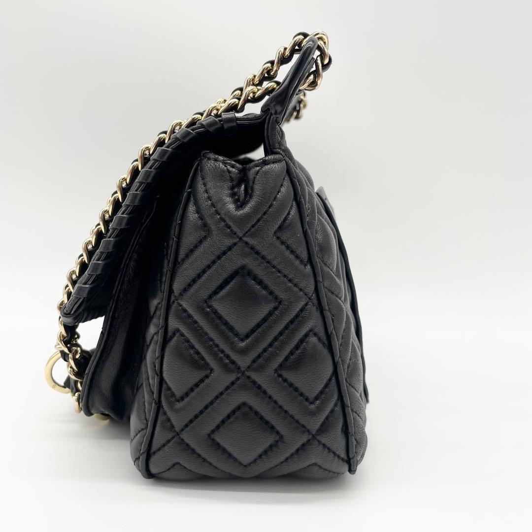 Tory Burch ショルダーバッグ　ハンドバッグ　キルティング　レザー　黒