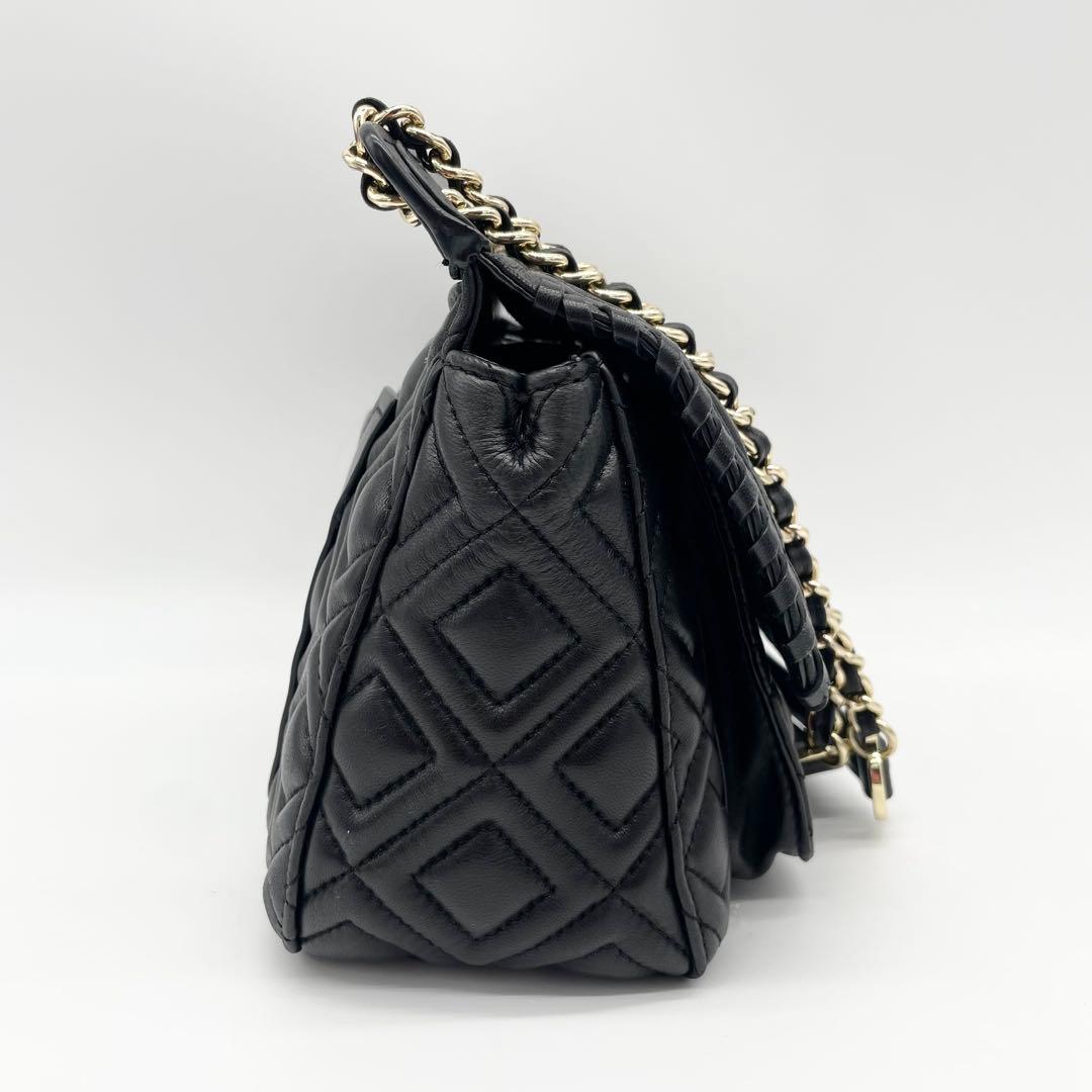 Tory Burch ショルダーバッグ　ハンドバッグ　キルティング　レザー　黒