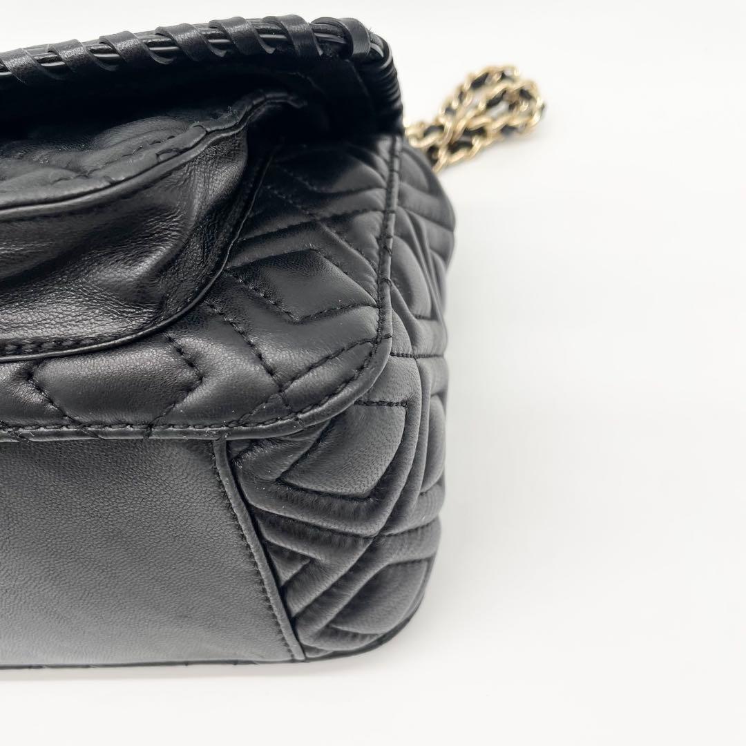 Tory Burch ショルダーバッグ　ハンドバッグ　キルティング　レザー　黒