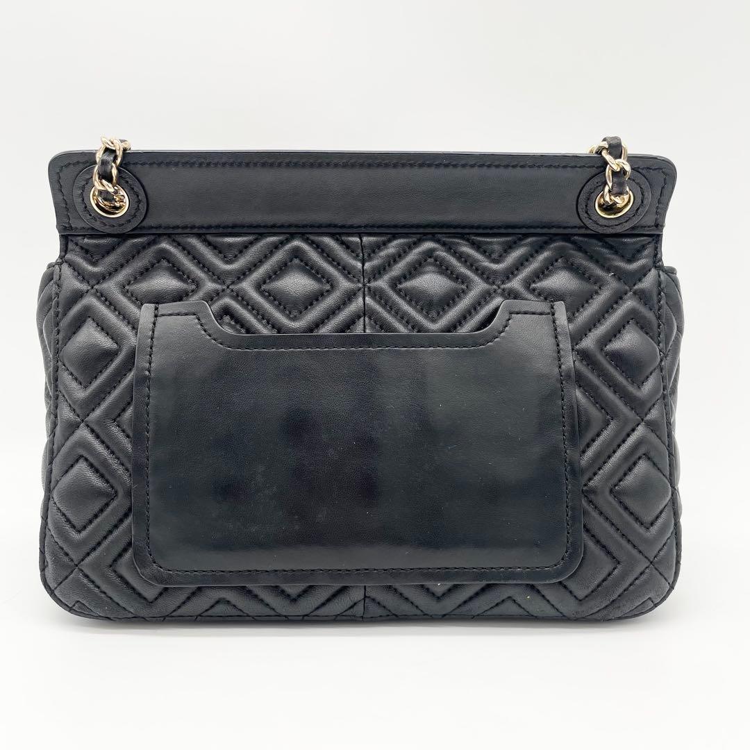 Tory Burch ショルダーバッグ　ハンドバッグ　キルティング　レザー　黒