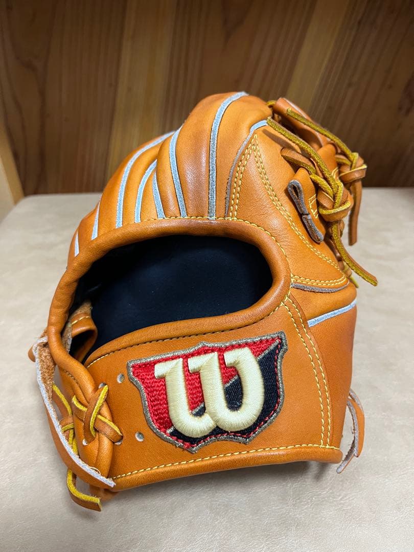 ウィルソン　軟式グラブ　オレンジ