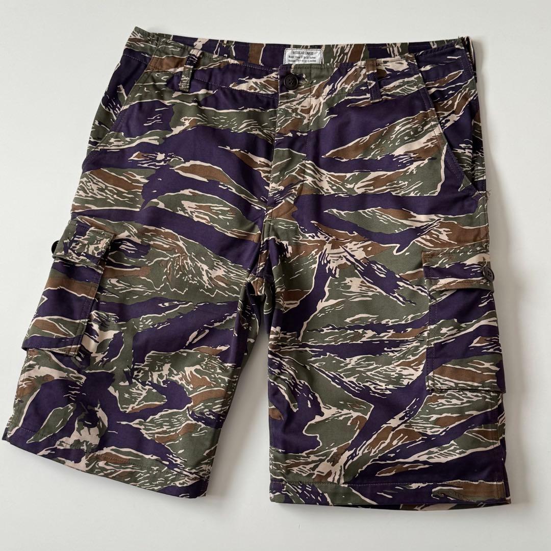 ほぼ新品★リアルマッコイズ パープルタイガーカモ カーゴショーツ L パンツ