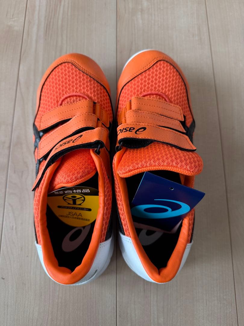 アシックス安全靴　CP202 オレンジ✖️ブラック　26.0